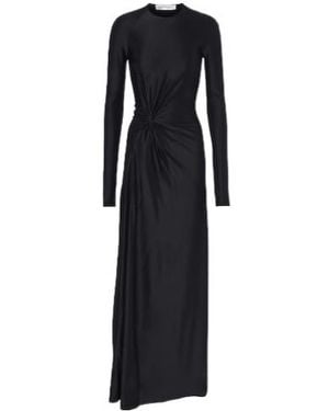 Victoria Beckham Florence Gathered Jersey Gown - Black
