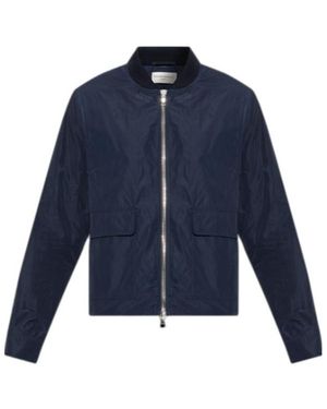 Officine Generale Officine Générale Zip-Front Bomber Jacket - Blue