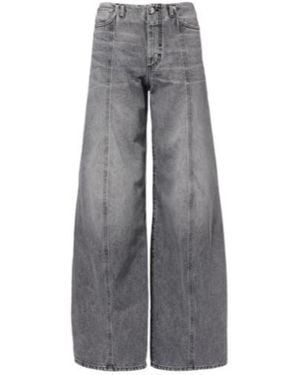 Sportmax Wide-Leg Jeans - Gray