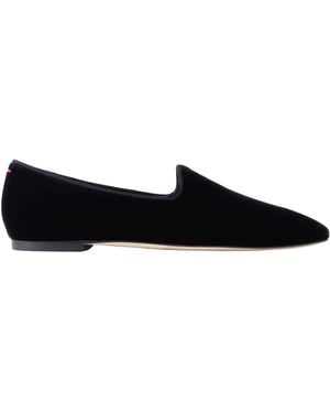 Aeyde Solid Velvet Loafers - Black