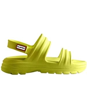 HUNTER Logo Sandals - Yellow