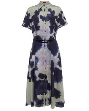 Altuzarra Kiera Printed Midi Dress - Blue