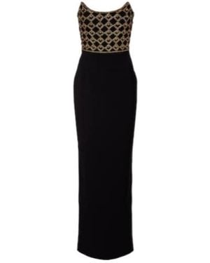 Rebecca Vallance Vesper Embellished Corset Gown - Black