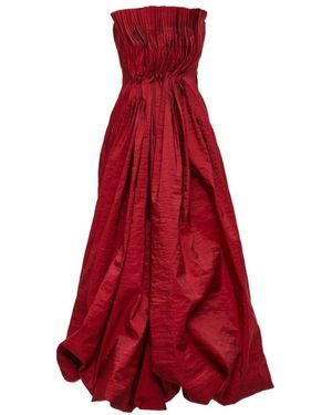Magda Butrym Magda Burtym Strapless Midi Dress - Red
