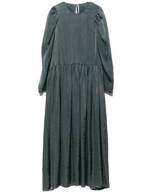 Uma Wang Long-Sleeved Pleated Dress - Green