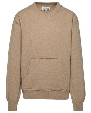 Maison Margiela Crewneck Knitted Jumper - Brown