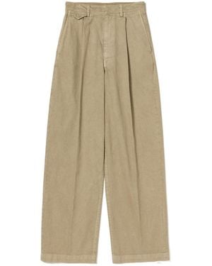 AURALEE Belt-Loops Trousers - Natural