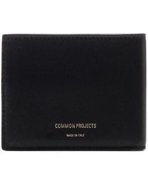 Common Projects Logo Embossed Bifold Wallet - Black
