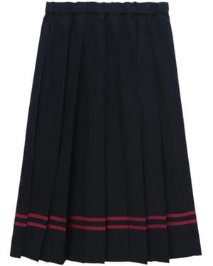 Comme des Garçons Pleated Midi Skirt - Black