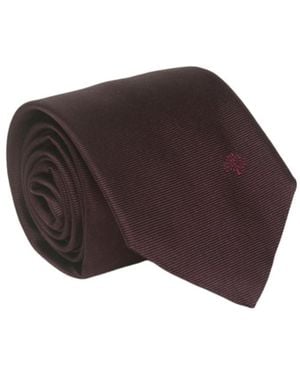 Mulberry Fixed Tree Pattern Tie - Brown