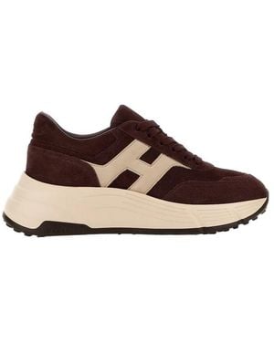 Hogan Hi-Fi Series Athletic Shoes - Brown