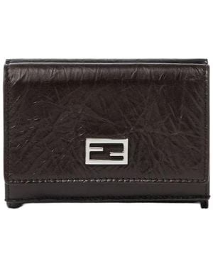 Fendi Mini Tube Trifold - Black