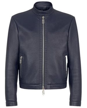 レザージャケット・コート FENDI LEATHER JACKET (FPS841ARTZ F0TZ6) Fendi Leather jackets for Men | Online Sale up to 33% off | Lyst