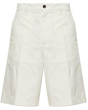 Bally Pleat Detailed Tailored Shorts - White
