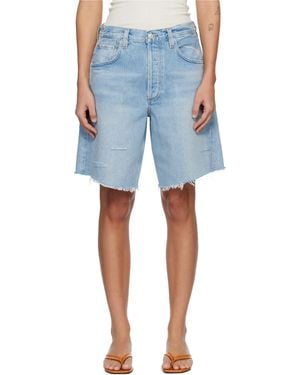 Citizens of Humanity Ayla Denim Shorts - Blue