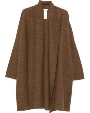 The Row Novaan Open-Front Coat - Brown