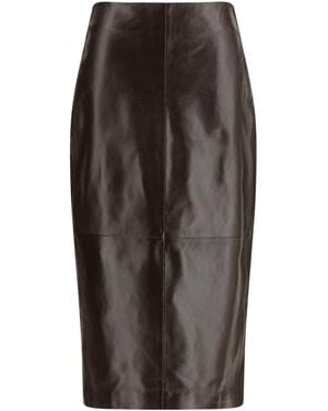 Arma Meeka Palermo Checked Pencil Skirt - Brown