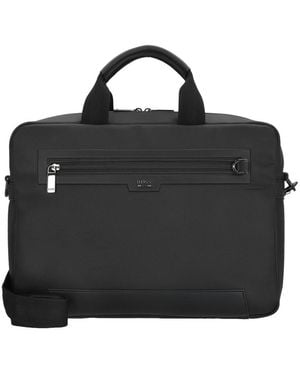BOSS Zip Top Laptop Bag - Black