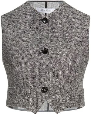 Max Mara Short Sleeveless Jacket - Gray