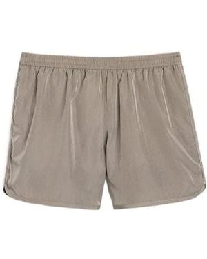 Ami Paris Logo Plaque Swim Shorts - Grey