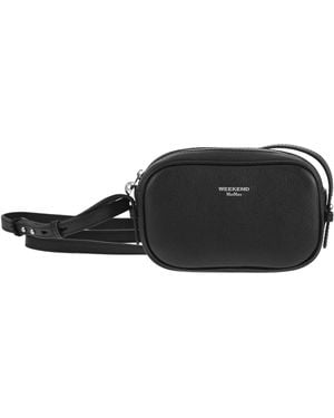 Weekend by Maxmara Wkasnob Logo Stamp Crossbody Bag - Black
