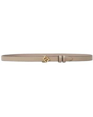 Fendi Ff Diamonds Belt - White