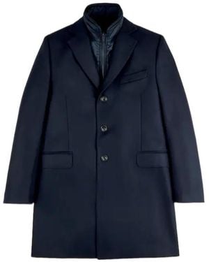 Fay Double Coat - Blue