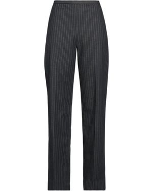 Ganni High-Waisted Casual Wide-Leg Dress Pants - Blue
