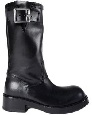 Ann Demeulemeester Neldor Engineer Boots - Black