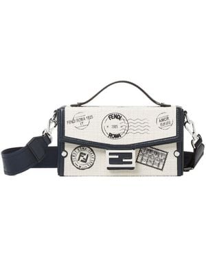 Fendi Soft Trunk Baguette Tote Bag - Metallic