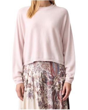 Marella Crew-Neck Knit Jumper - Pink