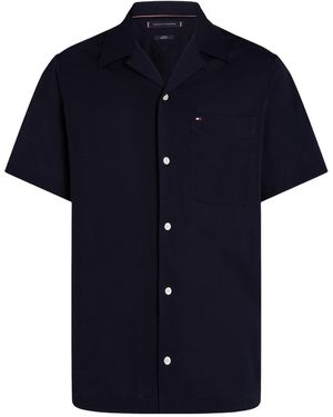 Tommy Hilfiger Campcollar Shortsleeve Shirt - Blue