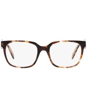 Prada Eyewear Rectangular Frame Glasses - Multicolour