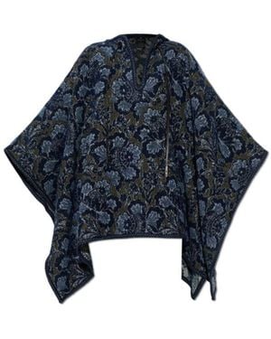 Etro Floral Pattern Shawl - Blue