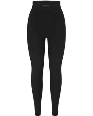 Fear Of God Waffle Logo Leggings - Black