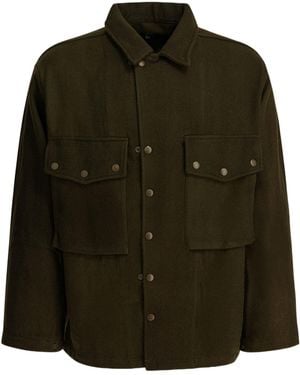 Needles Buttoned Overshirt Jacket - Green