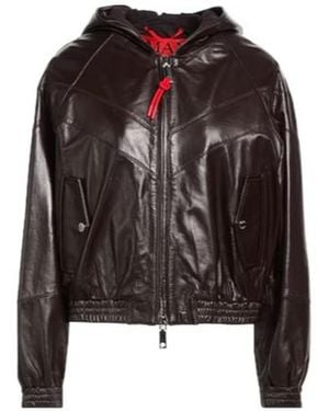 MAX&Co. Minimalist Leather Jacket - Black