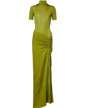 Christopher Esber Pleated Detail Dress - Green