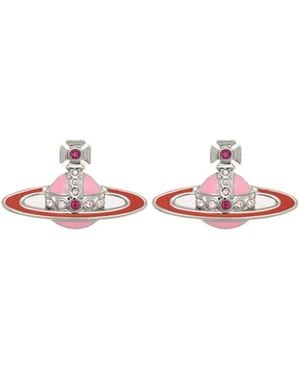 Vivienne Westwood Orb Embellished Earrings - Pink