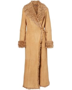 Nour Hammour Long-Sleeved Coat - Natural