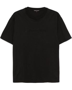 Michael Kors Logo-Embossed T-Shirt - Black