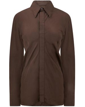 Bottega Veneta Long-Sleeve Shirt - Brown