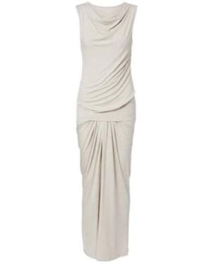 Entire studios Draped Gathered Maxi Dress - White