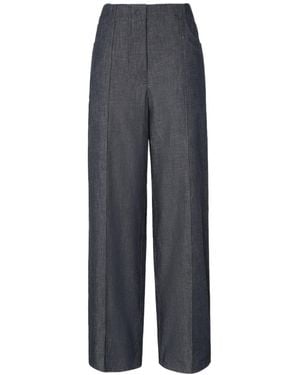 Fendi High Waist Wide-Leg Jeans - Gray