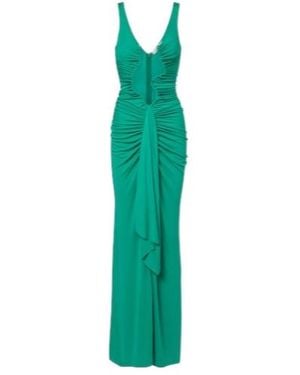 Christopher Esber Salacia Ruched Jersey Maxi Dress - Green