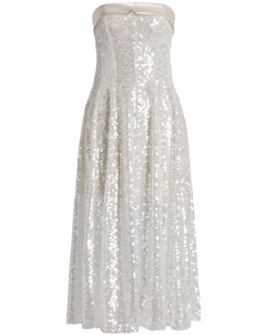 Alberta Ferretti Tube Top Dress - White