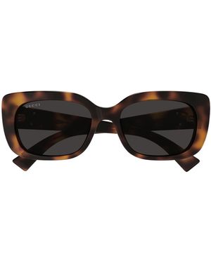 Gucci Eyewear Gg1979Sk Rectangular Sunglasses - Black