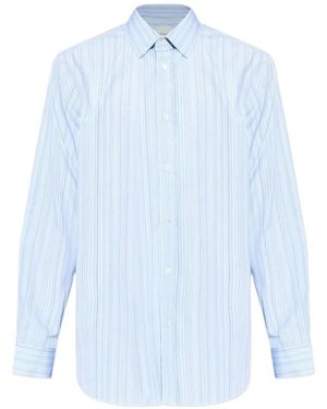 Paul Smith Stripe Patterned Buttoned Shirt - Blue