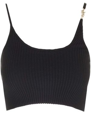 Amiri Thin Shoulder Strap Ribbed Sling - Black