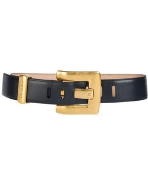 Balmain Anthem Buckle Belt - White